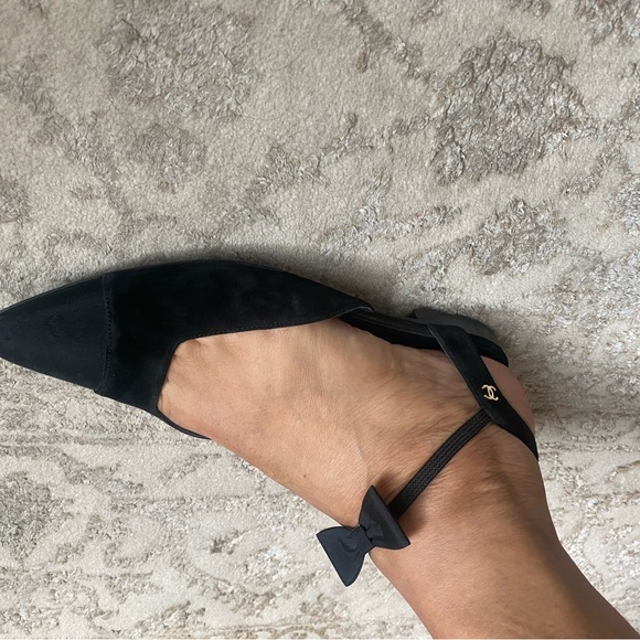 Chanel Mary Jane Slingback Flat Sandals - Picture 12 of 15